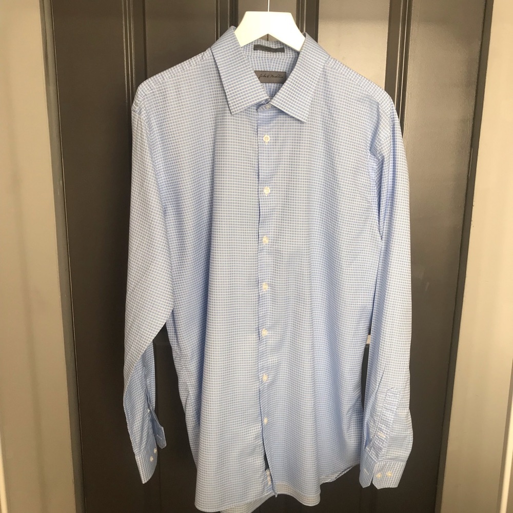 Nordstrom men’s trim fit dress shirt 17.5 36/37 - Picture 2 of 5